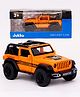 Jukku Resembling Wrangler Convertible Diecast Car, Pullback, Openable Doors & Bonnet, 1:36 Scale - Orange