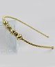 Tia Hair Accessories Pearl Lined Hairband - Gold