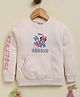 Biskid Cotton Knit Mickey & Friends Featuring Full Sleeves Minnie Mouse & Daisy Duck Printed Sweatshirt - Cream