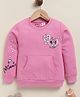 Biskid Cotton Knit Mickey & Friends Featuring Full Sleeves Minnie Mouse Printed Sweatshirt - Pink