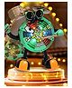 VELLIQUE Dancing Drum Robot Toy Musical Interactive Electric Drummer with Lights and Sounds Walking Toy for Babies Kids 3+ - COLOR MAY VARY