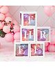 Decor Mantra THREE Alphabet Balloon Box With Latex Balloon for Third Birthday, Anniversary Decoration Kit, Baby Girls & Boys shower Combo Items 30 Balloons & Glue Dots (Pack of 36, White)