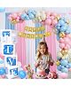 Decor Mantra Five Alphabet Balloon Box With Latex Balloon for 5th Birthday, Anniversary Decoration Kit, Baby Girls & Boys shower Combo Items 30 Balloons & Glue Dots (Pack of 35, White)