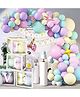 Decor Mantra Five Alphabet Balloon Box With Latex Balloon for 5th Birthday, Anniversary Decoration Kit, Baby Girls & Boys shower Combo Items 30 Balloons & Glue Dots (Pack of 35, White)
