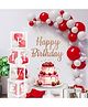 Decor Mantra Five Alphabet Balloon Box With Latex Balloon for 5th Birthday, Anniversary Decoration Kit, Baby Girls & Boys shower Combo Items 30 Balloons & Glue Dots (Pack of 35, White)