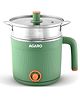 AGARO Regency Multi Cook Kettle With Steamer 1.2L Inner Pot Double Layered Body Variable Temperature Settings Wide Mouth - Sea Green