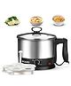AGARO Esteem Electric Multi Kettle 1.2L 600W Stainless Steel Body Egg Rack Grill Rack 3 Heating Modes Rapid Boil Tea Coffee Oats Noodle Soup