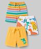 Babyhug Single Jersey Knit Mid Thigh Printed Shorts Pack of 3 - Multicolor