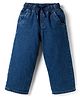 Olio Kids Denim Woven Full Length Solid Jeans - Navy Blue