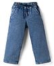 Olio Kids Denim Woven Full Length Solid Jeans - Light Blue