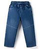 Olio Kids Denim Woven Cut & Sew Solid Color Jeans - Light Blue