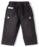 Olio Kids Denim Woven Full Length Distressed Solid Jeans - Black