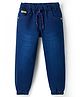 Olio Kids Denim Woven Full Length Solid Jeans - Navy Blue