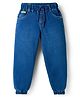 Olio Kids Denim Woven Full Length Solid Jeans - Light Blue