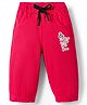 Olio Kids Knit Full Length Lounge Pant With Text Print - Red