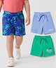Babyhug Single Jersey Knit Mid Thigh Printed Shorts Pack of 3 - Multicolor