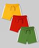 Babyhug Single Jersey Knit Mid Thigh Solid Shorts Pack Of 3 - Multicolor