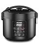 AGARO Regal Electric Rice Cooker, 3L, Ceramic Inner Bowl with SS Steamer, Preset cooking functions, Multi Cooking Modes - Black
