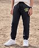 Kookie Kids Terry Knit Full Length Jogger With Champions Print - Black
