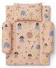 Toddylon Baby Bedding Set Cotton Mattress With Pillows (0-6 Months) Pink