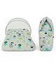 Toddylon Baby Bedding Set Mattress With Net & Sleeping Bag (0-6 Months) Grey