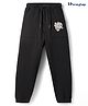 Honeyhap Premium 100% Cotton Knit Lounge Pant with Bio Finish & Slam Duck Print - Black Beauty