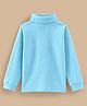 Unfab Cotton Jersey Knit Full Sleeves Solid Thermal Vest - Sky Blue