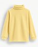 Unfab Cotton Jersey Knit Full Sleeves Solid Thermal Vest - Yellow