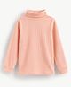 Unfab Cotton Jersey Knit Full Sleeves Solid Thermal Vest - Peach
