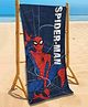 Yellow Bee Marvel Featuring Spiderman Printed Towel - Red & Blue