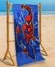 Yellow Bee Cotton Knit Marvel Featuring Spider Man Designed Bath Towel - Red & Blue