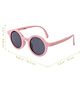 Neska Moda Solid UV Protected Round Sunglasses - Baby Pink