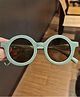 Neska Moda Solid UV Protected Round Sunglasses - Green