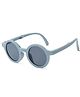 Neska Moda Solid UV Protected Foldable Round Sunglasses - Grey