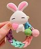Neska Moda Beaded & Bunny Applique Detailed Rubber Band - Multi Colour
