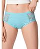 Healthfab GoPadFree Retro Blue Reusable High-Rise Heavy Flow  Period Panty - 2XL