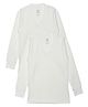 DOLLAR Cotton Blend Knit Pack Of 2 Full Sleeves Striped Thermal Vests - Off White
