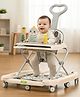 Baybee 3-in-1 Convertible Baby Walker for 6-18 Months with Rocking Mode, Removable Toy Bar, Music, 3-Level Height Adjustment, Smooth Wheels & Parental Handle | Foldable Infant Activity Walker(Beige)