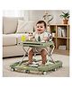 Baybee Little Glide 2 in 1 Baby Walker & Rocker | Baby Walkers for 6 to 18 Month Baby Boy & Girl | Push Walker with Parent Handle, Foot Mat, 360° Wheels & Musical Toy Tray (Green)