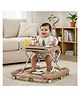 Baybee Little Glide 2 in 1 Baby Walker & Rocker | Baby Walkers for 6 to 18 Month Baby Boy & Girl | Push Walker with Parent Handle, Foot Mat, 360° Wheels & Musical Toy Tray (Brown)