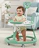 Baybee Breezy 2-in-1 Baby Walker & Push Walker with Music, Foot Mat & Parent Handle | Walker for Kids for 6 to 18 Months | Foldable, 360° Wheels (Green)