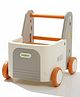 Baybee 4-in-1 Baby Walker & Kids Ride-On | Smooth-Rotation Wheels, Push Cart & Multi-Layer Toy Storage | Secure Rope Pull, Comfortable Seat & Early Walking Support