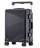 THE CLOWNFISH Aeroglide Series Trolley Bags for Travel | Suitcase for Travel | Cabin Trolley Bags Spinner Luggage Bags | Polycarbonate | 41 litres | Metallic Grey | 60cm | Small
