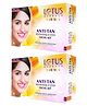 Lotus Herbals Safe Sun Anti Tan Whitening & Glow Kit Single Facial Kit 40 g ( Pack Of 2 )