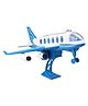 United Agencies Friction Powered Bharat Airlines Plane - Blue
