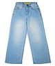 Knit N Knot Denim Woven Washed Flared Jeans - Light Blue