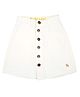 Knit N Knot Denim Woven Solid  Skirt - White