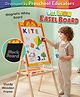 Intelliskills 9-in-1 Premium Wooden Lion Easel Board |Dual-Sided: Magnetic White Board, Blackboard, Chalk, Tangram, Letters, Numbers, Duster & Marker |BIS Certified |Educator Recommended |For Gifting