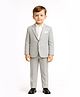 Spool Junior Cotton Woven Full Sleeves Solid 3 Piece Party Suit Set - Grey