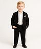 Spool Junior Cotton Woven Full Sleeves Solid 3 Piece Party Suit Set - Black